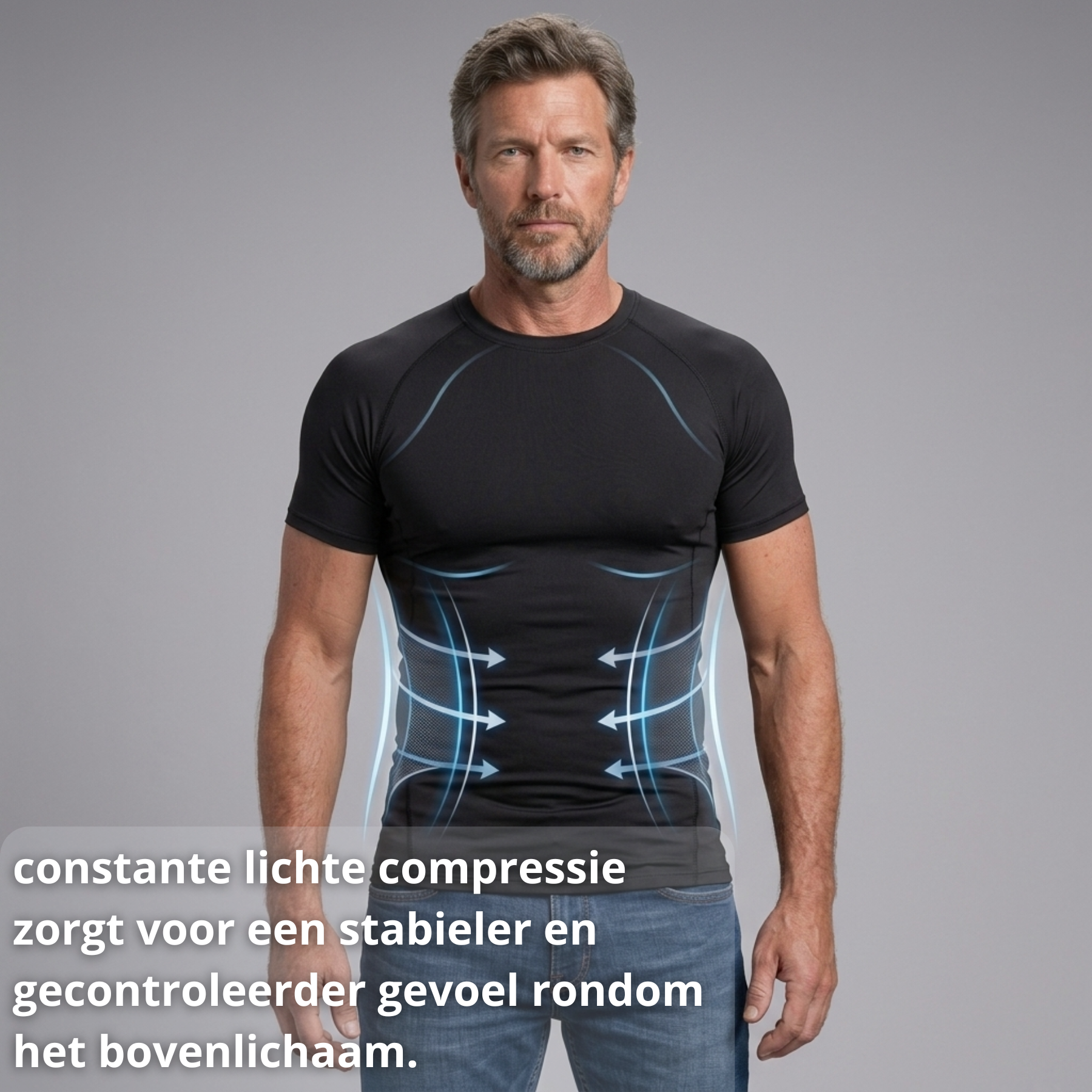 Compressie Shirt – Postuur Support – Heren