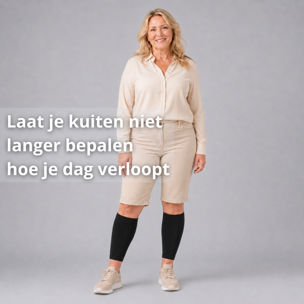 kuitmouw lipoedeem dagelijks dragen compressie kuit
