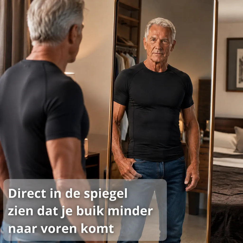 Compressieshirt heren tegen een slechte houding