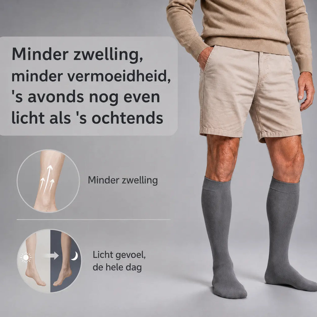 Compressiekousen tegen vermoeide en zware benen