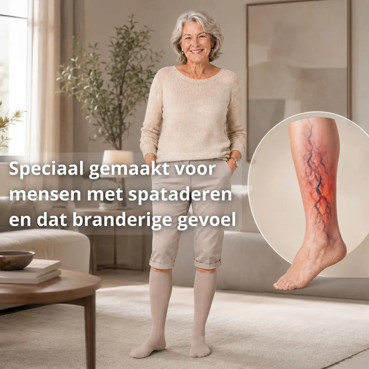 Compressiekousen tegen spataderen en vermoeide benen
