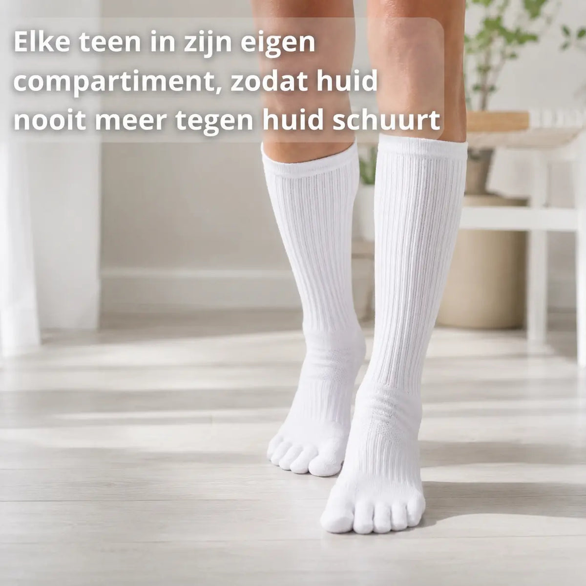 Teensokken dames en heren, losse teencompartimenten