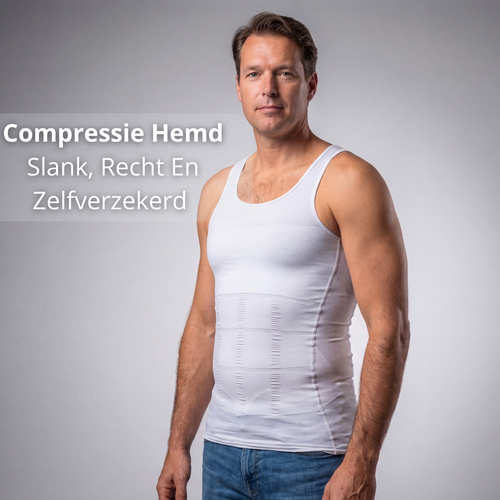 compressie hemd heren, corrigerend hemd buik, shapewear mannen, strak ondershirt afslankend, body shaping shirt heren, buik weg shirt, posture correctie hemd, compressie shirt fitness, shapewear top mannen, corrigerend ondergoed heren