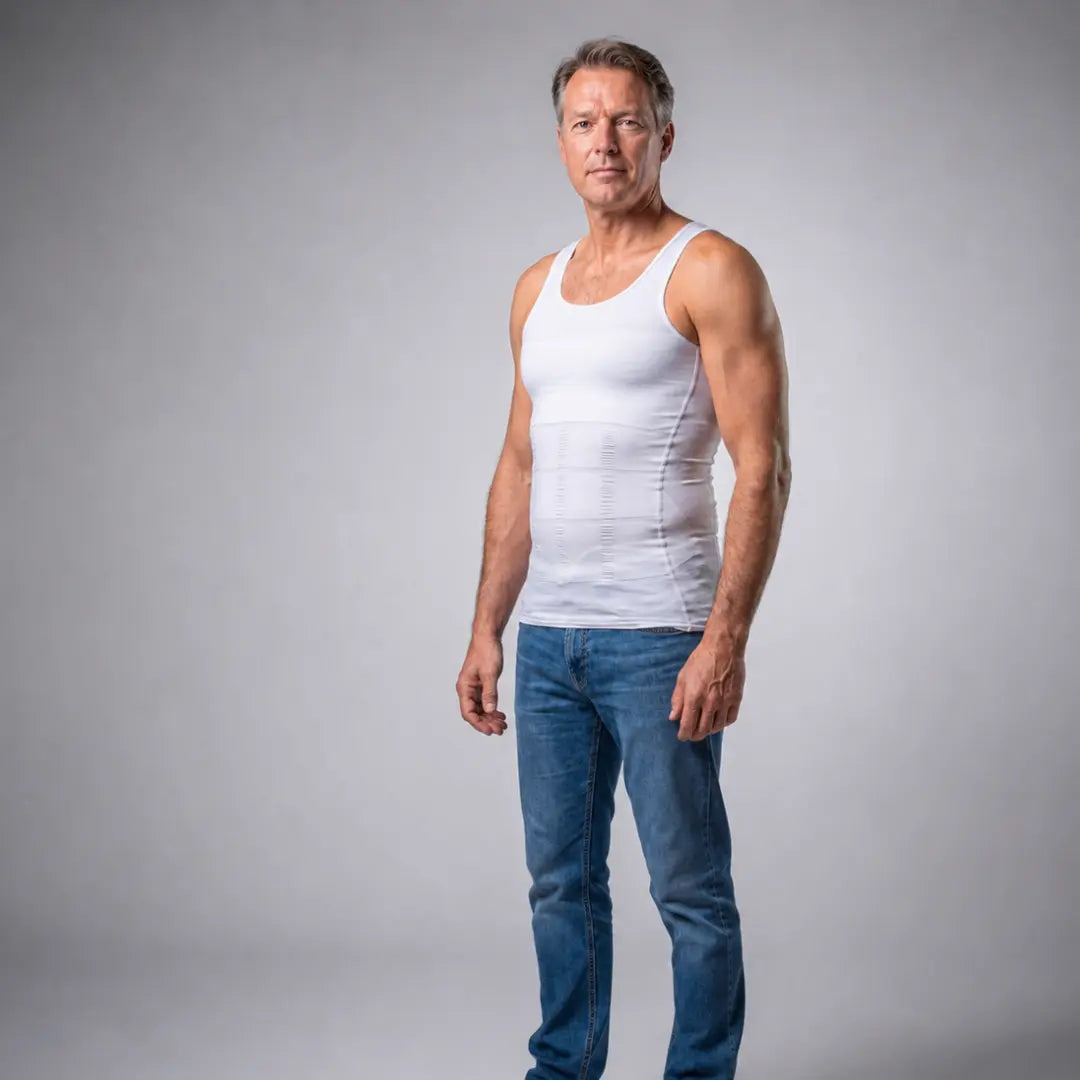 Compressie Hemd Heren – Direct Een Strakker Postuur Onder Elk Shirt - Postuurkleding - 