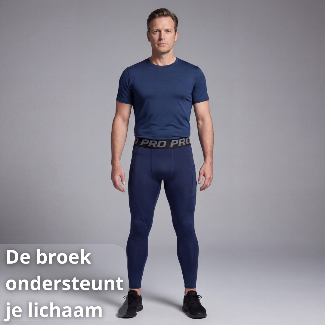 postuur broek heren, compressie broek heren, houding broek heren, compressie kleding heren, shapewear heren broek, core ondersteuning broek, heup ondersteuning heren, onderlichaam support, strakke pasvorm broek, stabiliteit broek heren