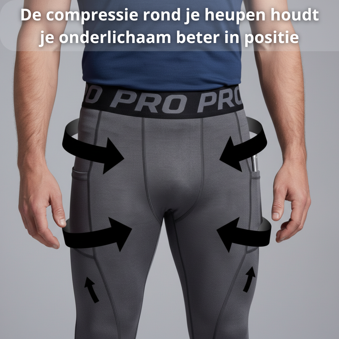 postuur broek heren, compressie broek heren, houding broek heren, compressie kleding heren, shapewear heren broek, core ondersteuning broek, heup ondersteuning heren, onderlichaam support, strakke pasvorm broek, stabiliteit broek heren
