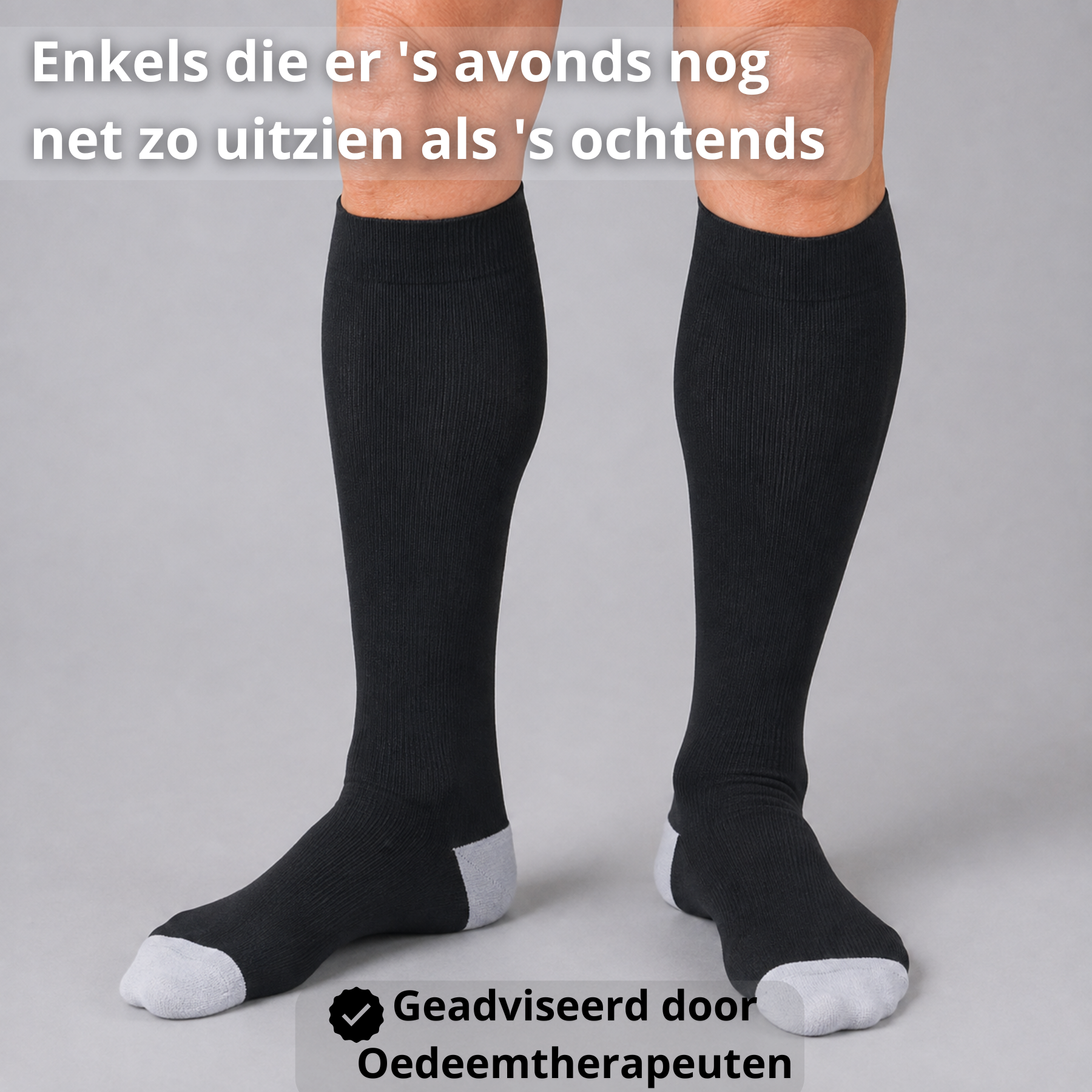 Compressiekousen tegen gezwollen enkels en voeten - Postuurkleding