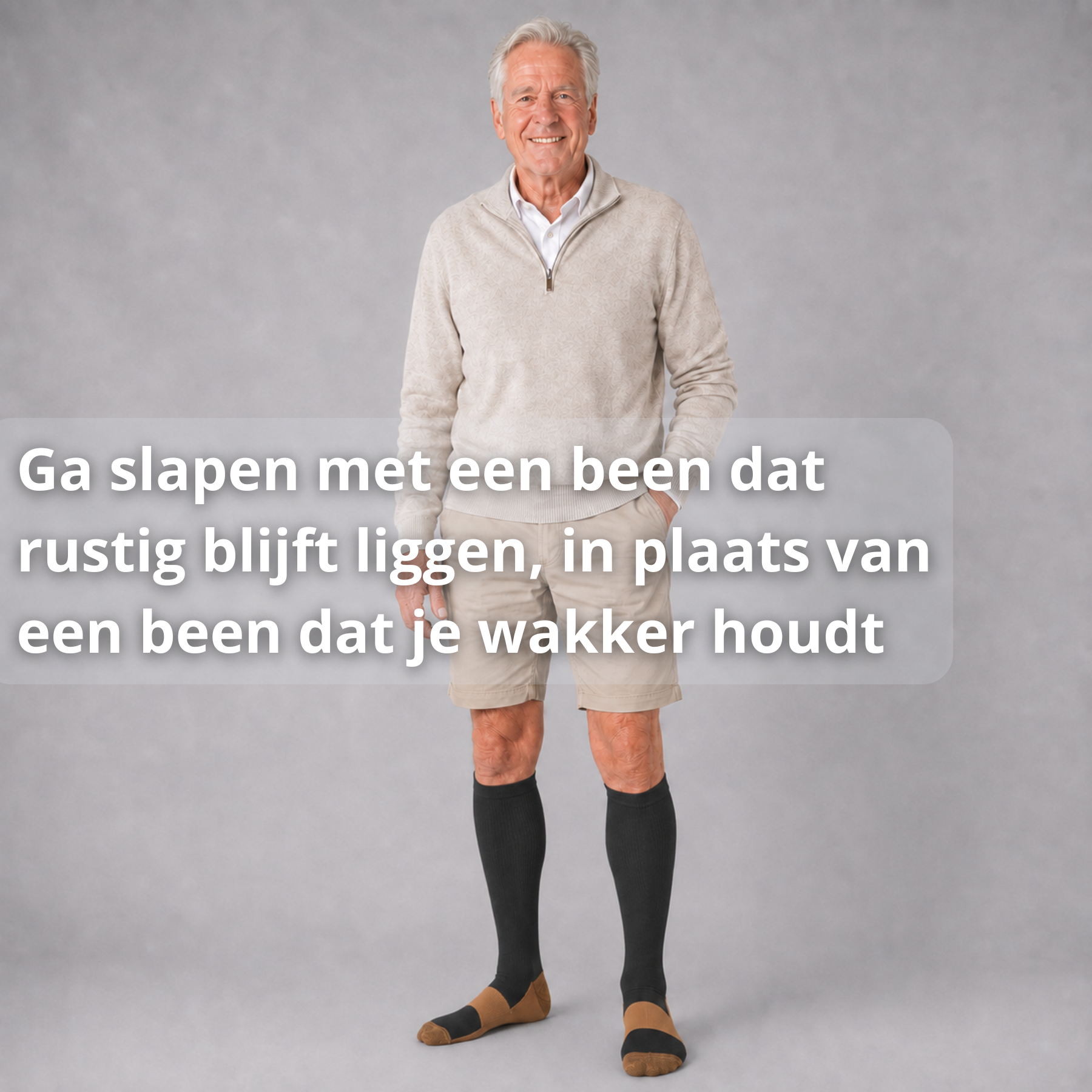 Compressiekousen tegen opgezwollen, gespannen benen
