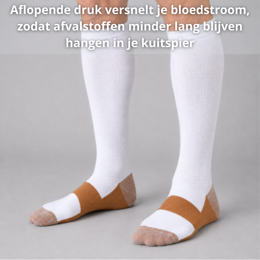 Compressiekousen tegen kramp in de kuiten