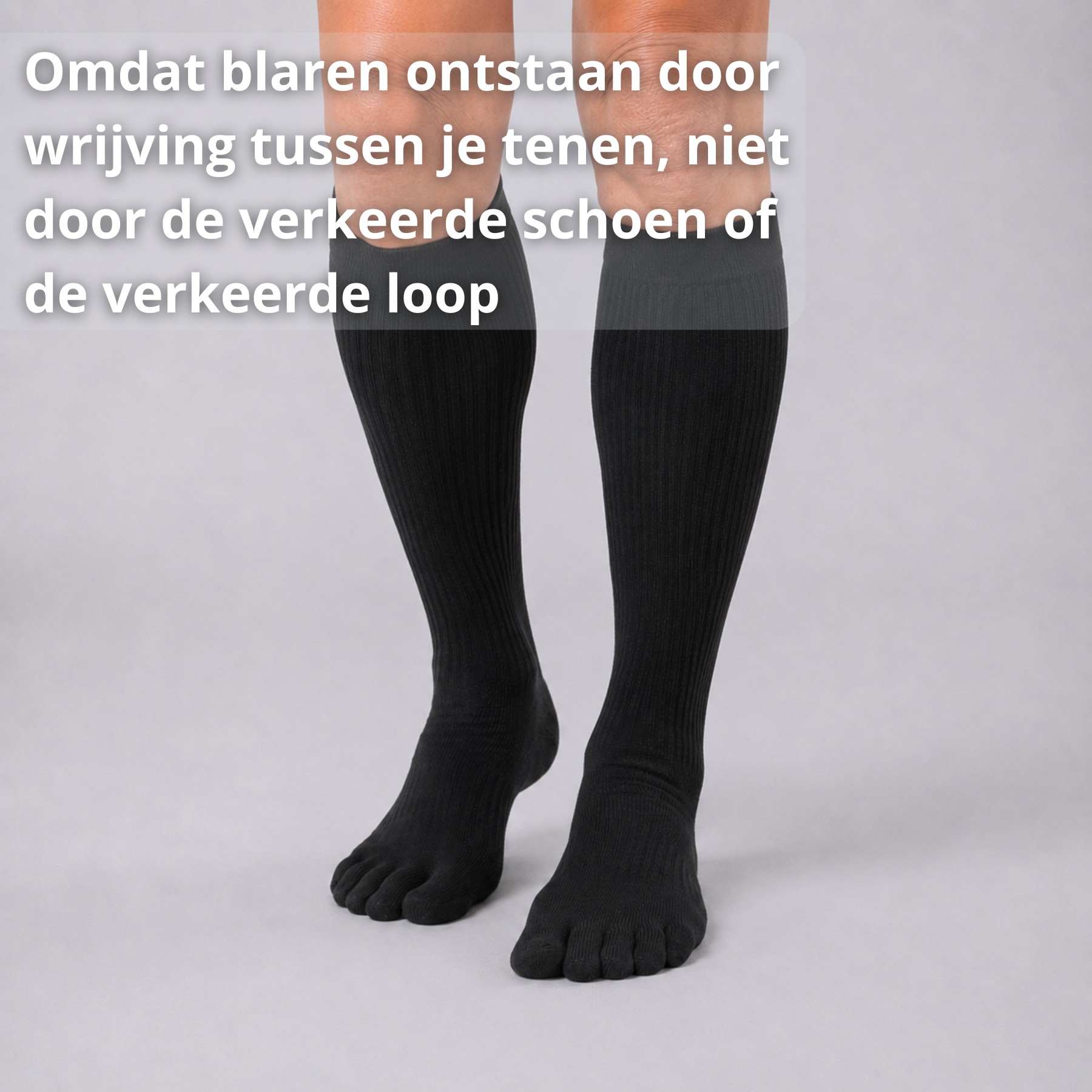 anti blaar sokken wandelen losse tienen sokken