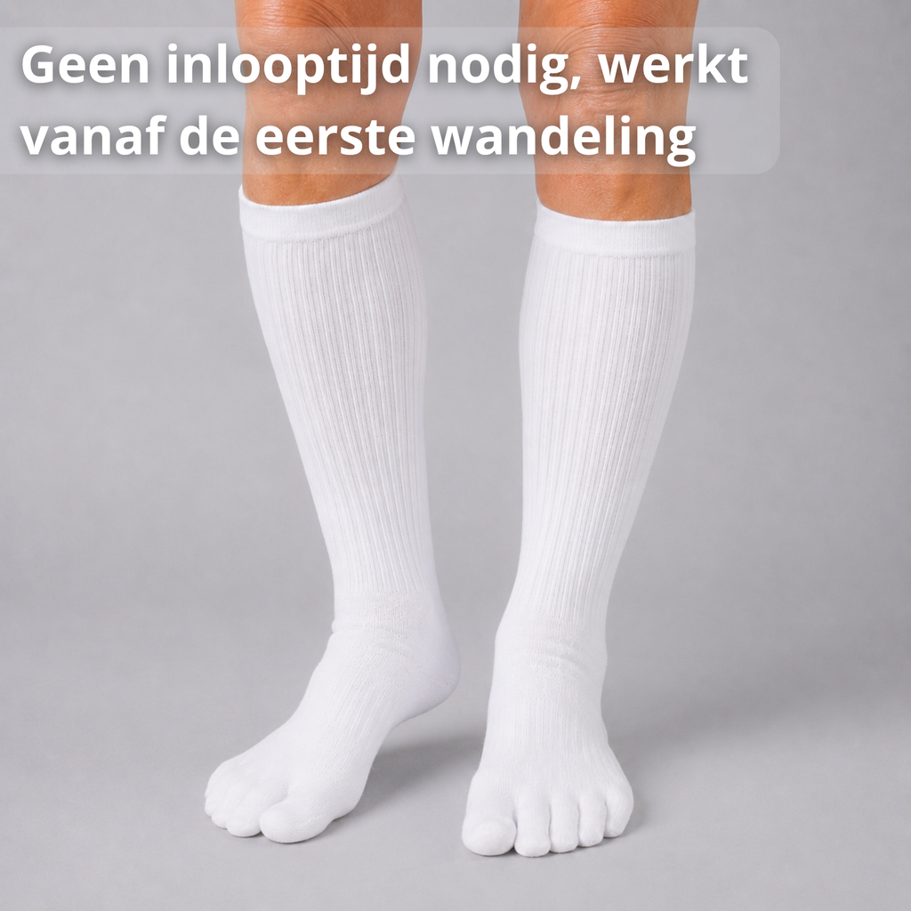 teensokken losse tenen wrijving voorkomen wandelsokken