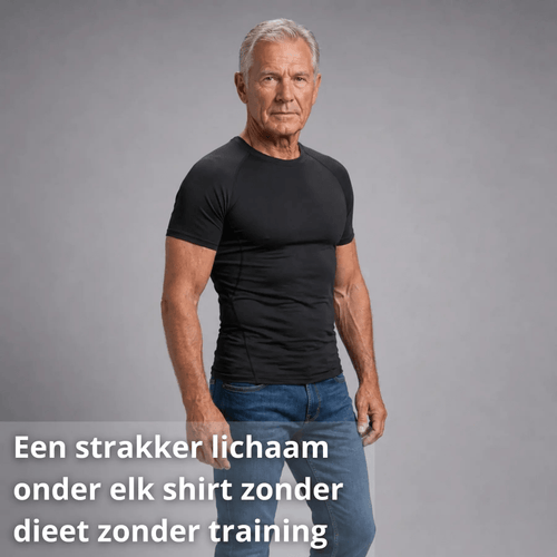 Compressie Shirt – Buik Weg, Rug Recht - Postuurkleding - 
