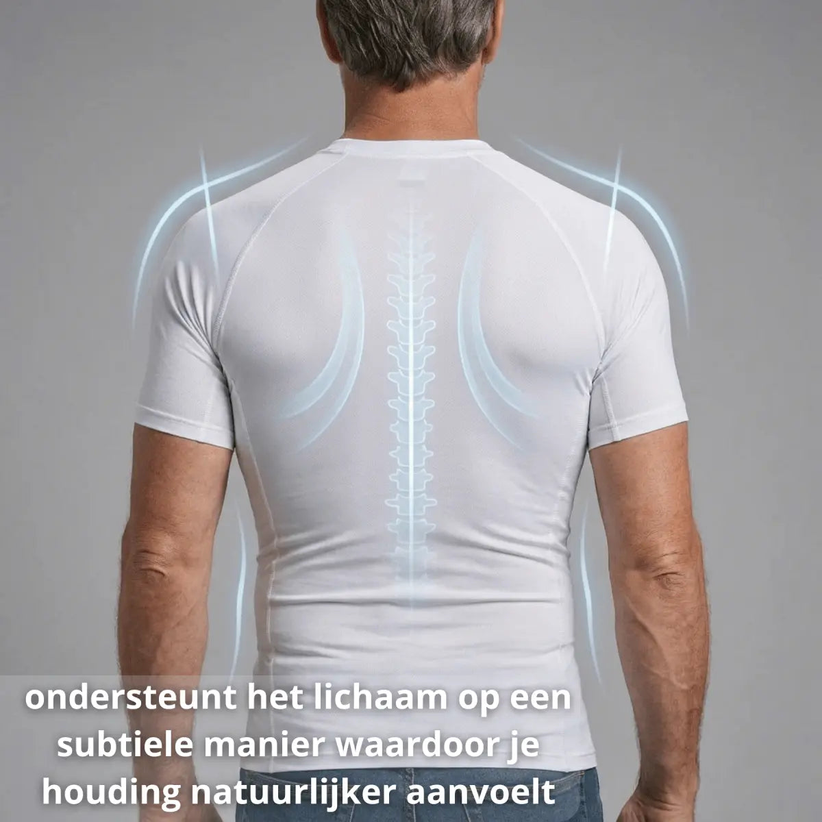 Compressie Shirt – Postuur Support – Heren - Postuurkleding - 