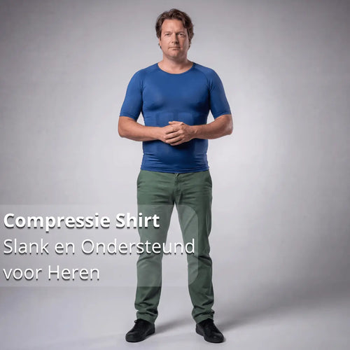 Compressie Shirt – Slank & Ondersteund – Heren - Postuurkleding - 