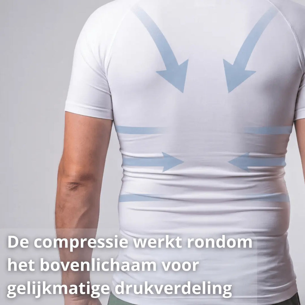 Compressie Shirt – Slank & Ondersteund – Heren - Postuurkleding - 