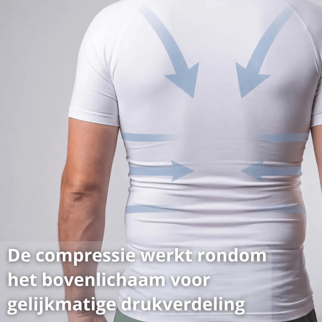 Compressie Shirt – Slank & Ondersteund – Heren - Postuurkleding - 