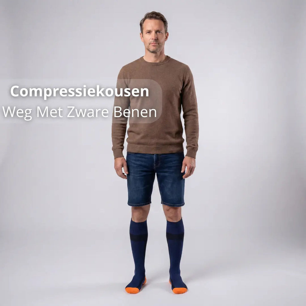 Compressiekousen Heren – Weg Met Zware Benen - Postuurkleding - 