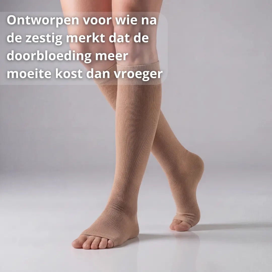 Compressiekousen - Hulp bij gezonde doorbloeding - Postuurkleding - 