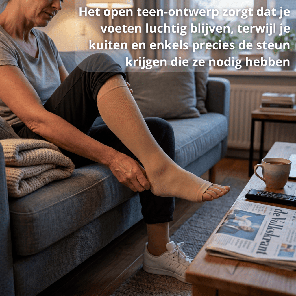 Compressiekousen - Hulp bij gezonde doorbloeding - Postuurkleding - 