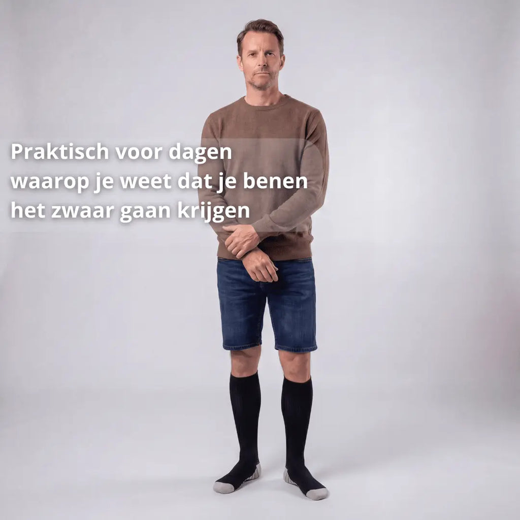 Compressiekousen – Lichte Benen – Heren - Postuurkleding - 