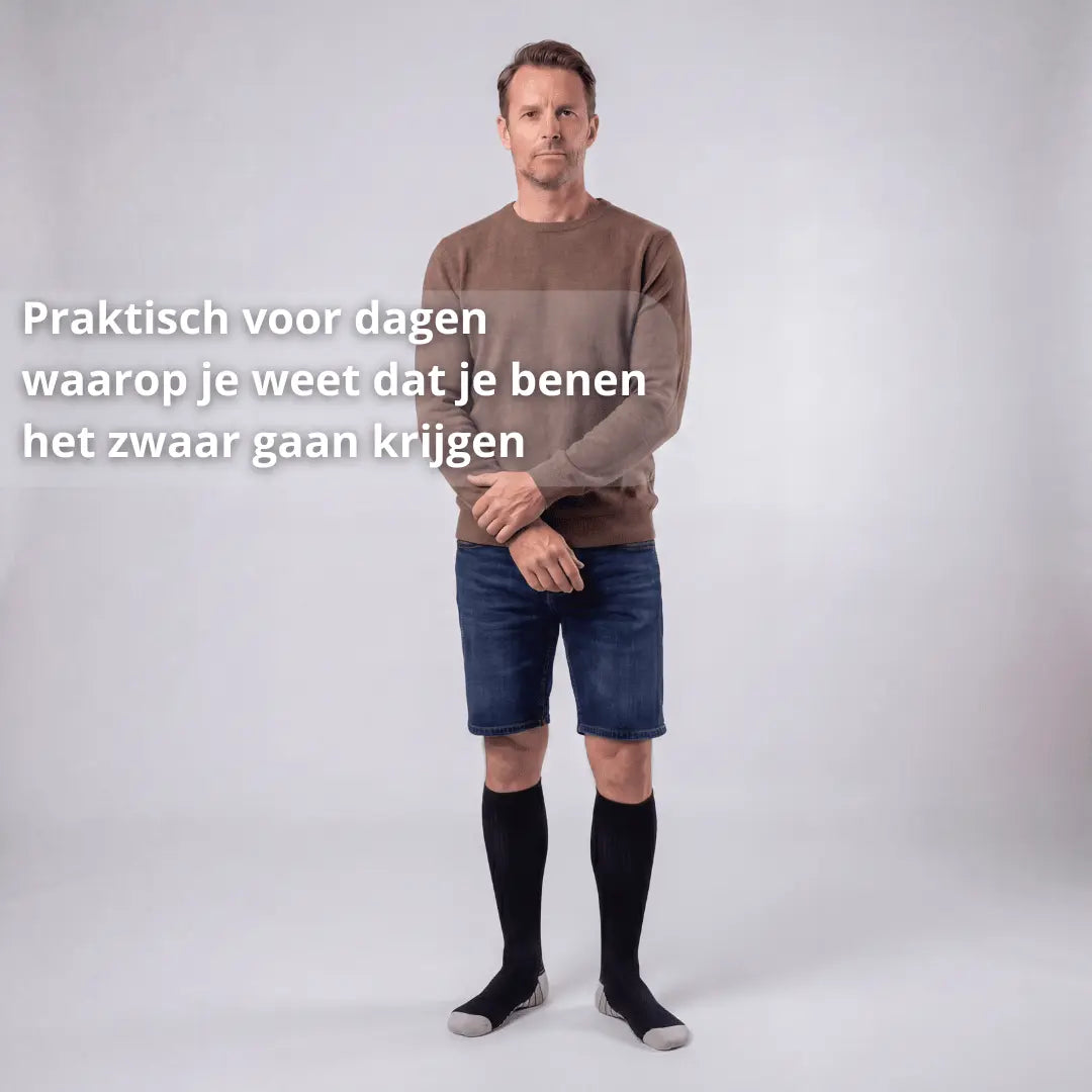 Compressiekousen – Lichte Benen – Heren - Postuurkleding - 