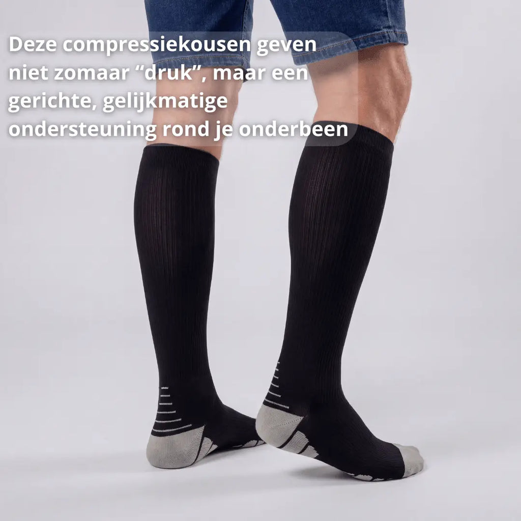 Compressiekousen – Lichte Benen – Heren - Postuurkleding - 