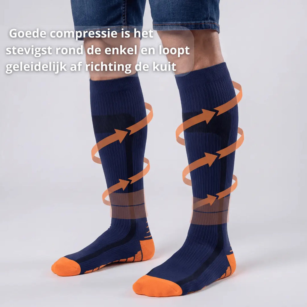 Compressiekousen – Lichte Benen – Heren - Postuurkleding - 