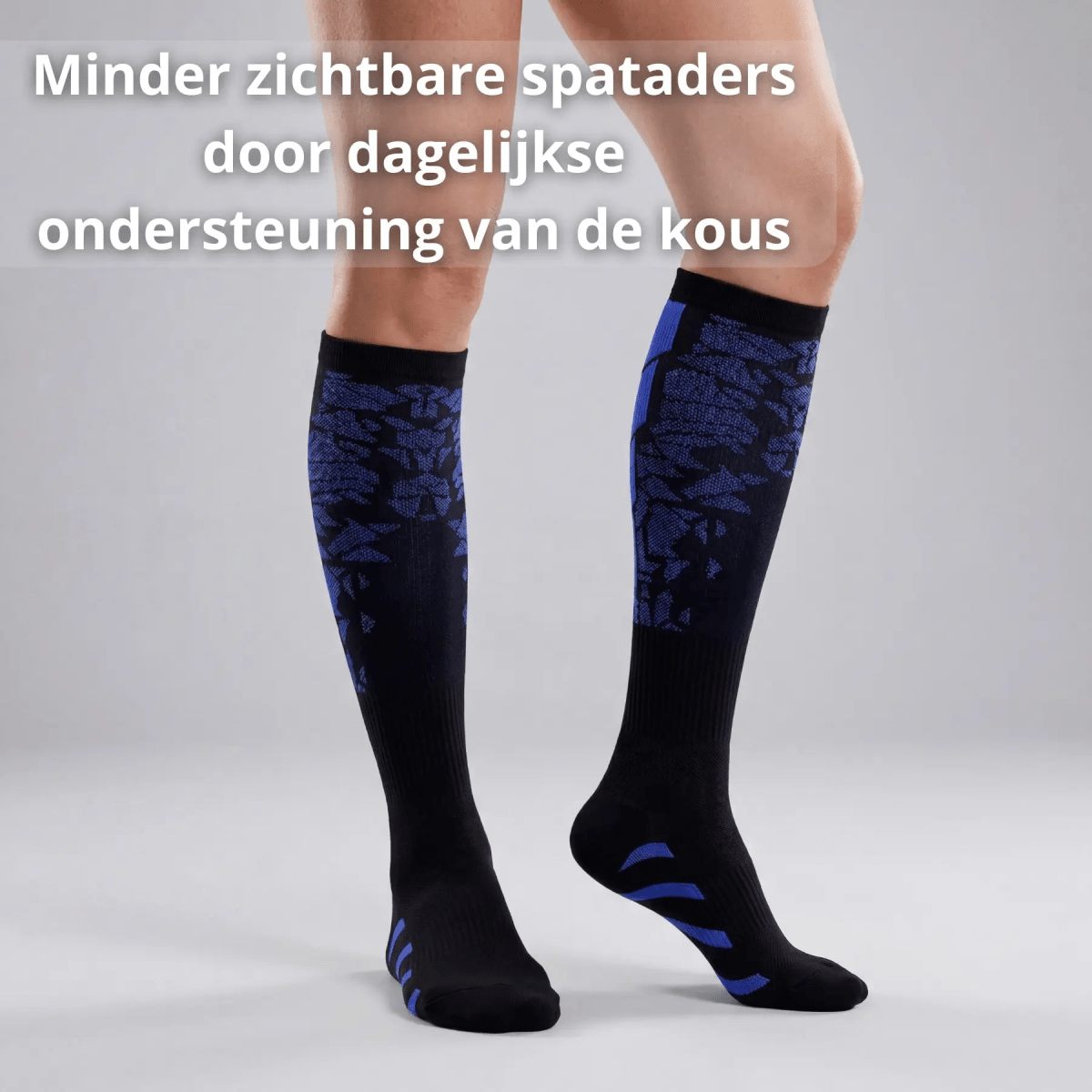compressiekousen spataders, rusteloze benen oplossing, trekkende benen nacht, spataders dagelijks ondersteuning, RLS benen overdag, zichtbare aders kousen, nacht rust benen, spataders zonder ingreep, rusteloze benen slapen, compressiekousen RLS spataders dagelijks