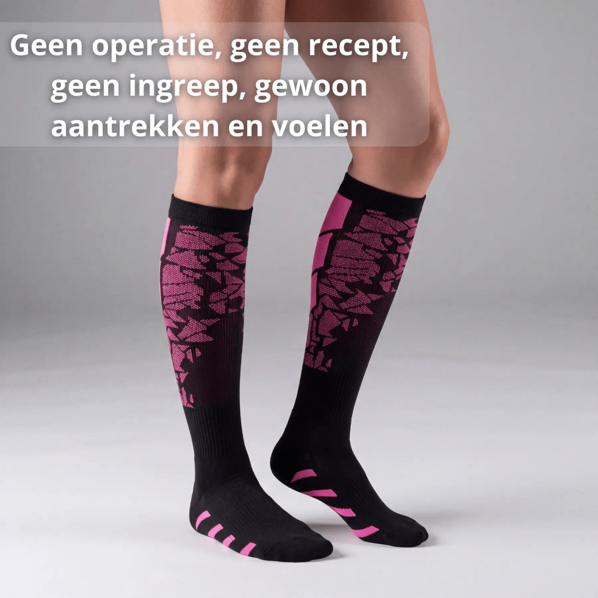 compressiekousen spataders, rusteloze benen oplossing, trekkende benen nacht, spataders dagelijks ondersteuning, RLS benen overdag, zichtbare aders kousen, nacht rust benen, spataders zonder ingreep, rusteloze benen slapen, compressiekousen RLS spataders dagelijks