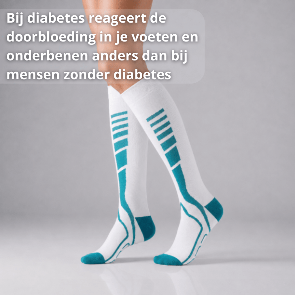 Compressiekousen – Zachte Ondersteuning Bij Diabetische Voeten - Postuurkleding - 