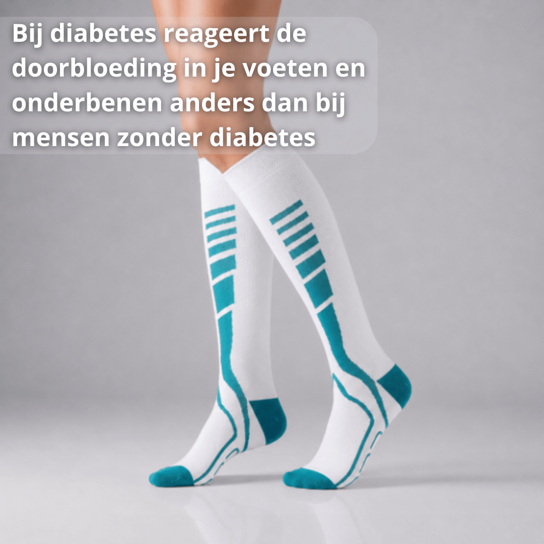 Compressiekousen – Zachte Ondersteuning Bij Diabetische Voeten - Postuurkleding - 