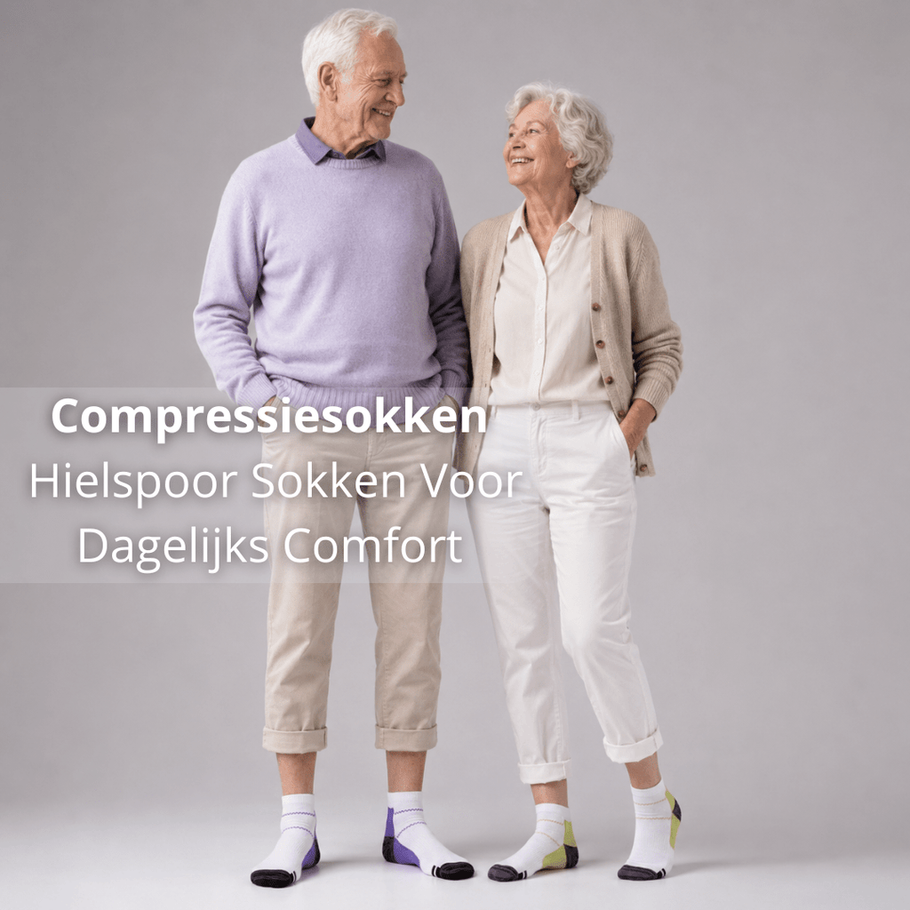 Compressiesokken – Hielspoor Sokken Voor Dagelijks Comfort - Postuurkleding - 