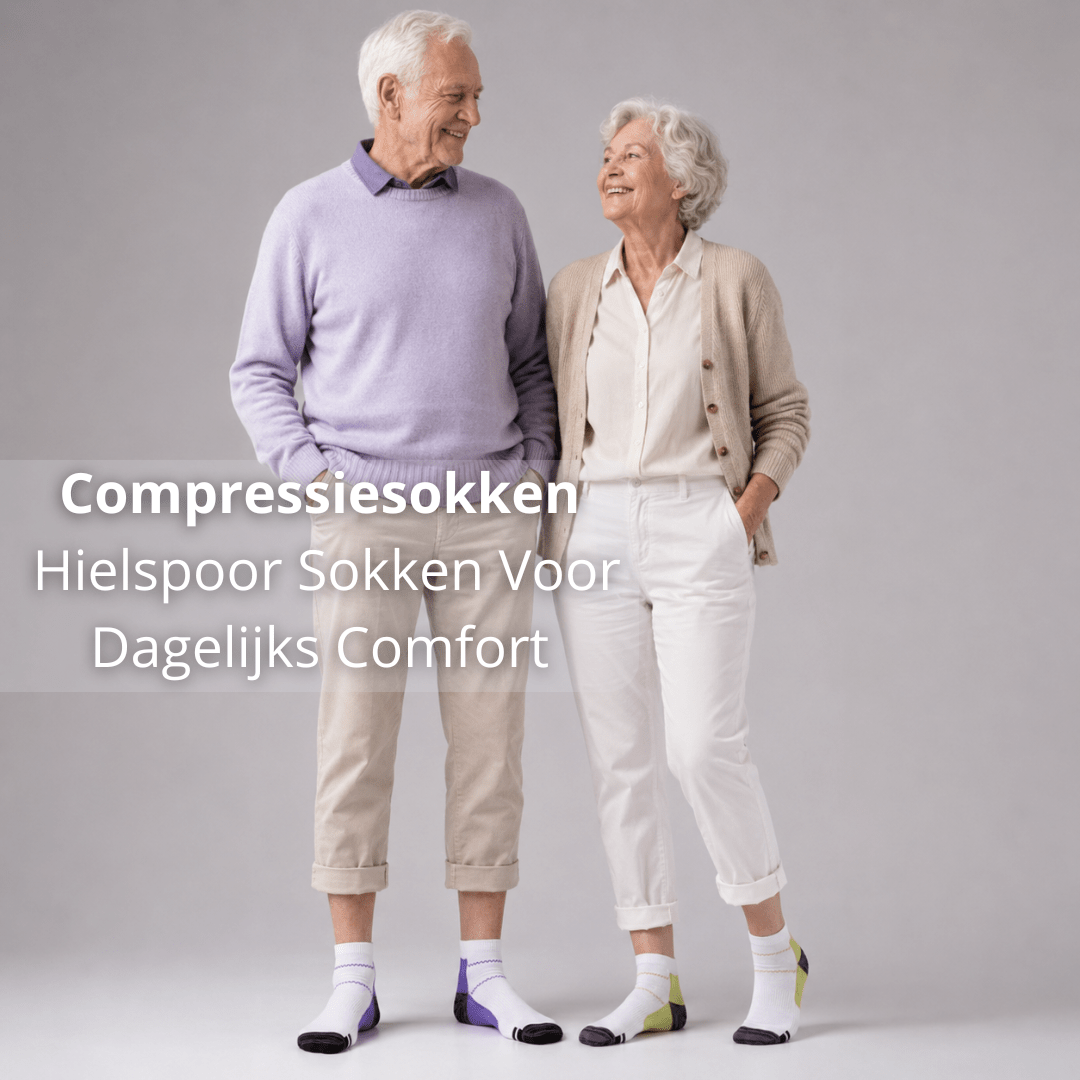 Compressiesokken – Hielspoor Sokken Voor Dagelijks Comfort - Postuurkleding - 