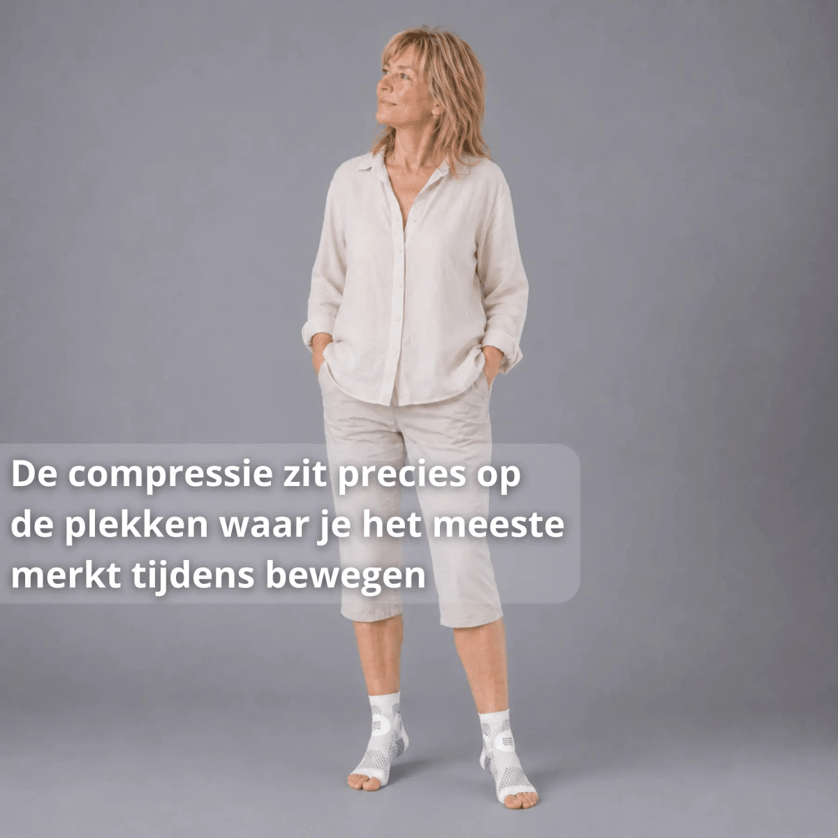 enkelcompressiesokken open teen, opgezette enkels oplossing, enkel ondersteuning dagelijks, open teen comfort, zwelling enkels voorkomen, enkels normaal blijven, schoenen passen dagelijks, enkel ondervoet druk, universeel maat S M L XL, enkelcompressiesokken thuis werk reizen