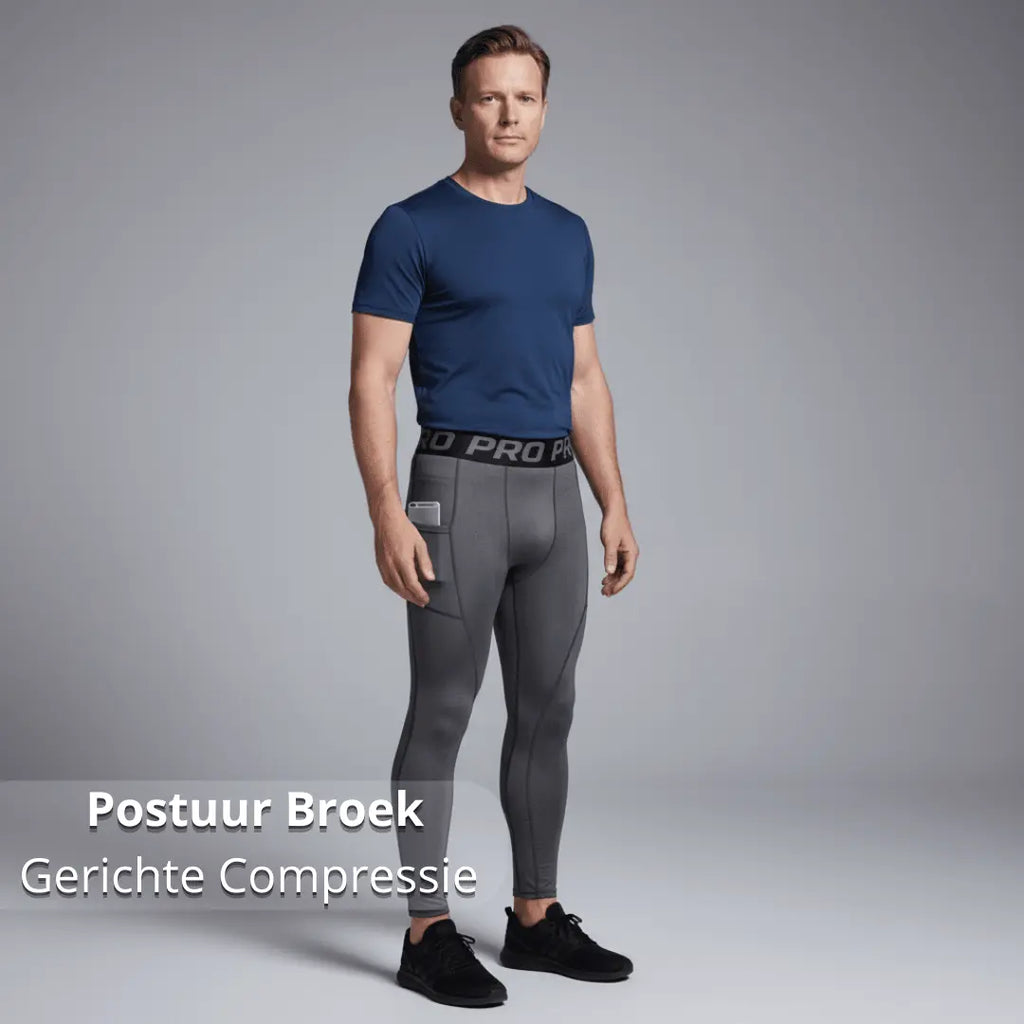 Postuur Broek – Gerichte Compressie – Heren - Postuurkleding - 