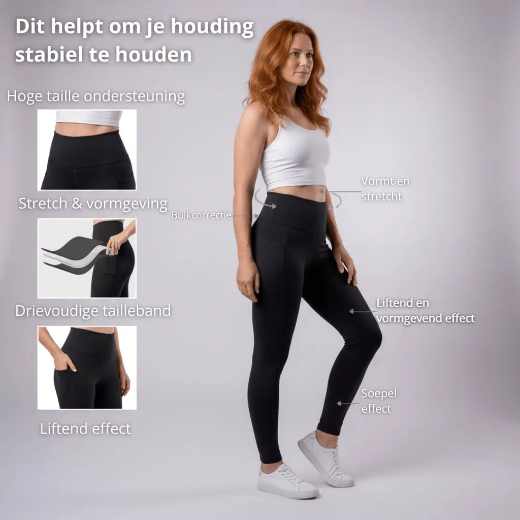 Postuur Broek Lang – Actieve Compressie – Dames - Postuurkleding - 