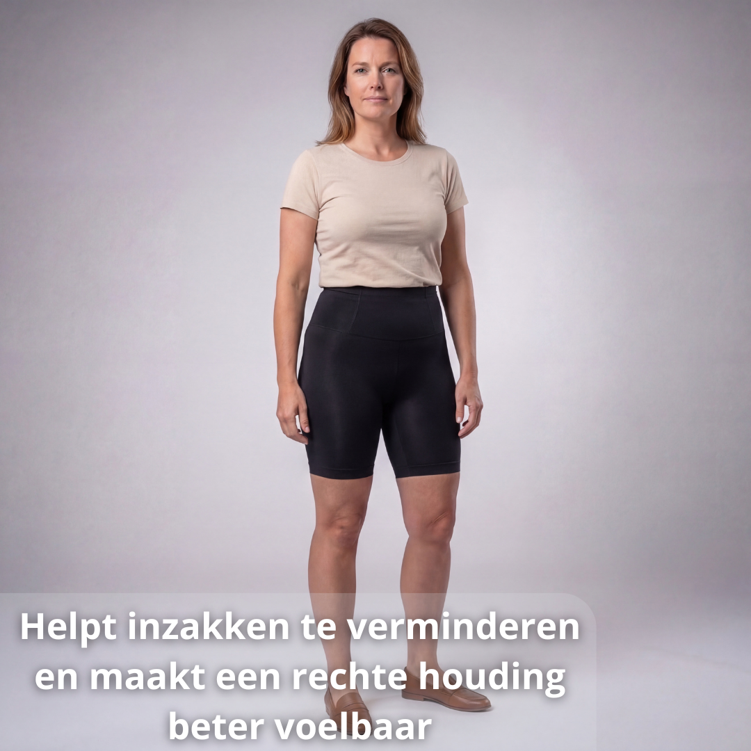 postuur broek dames, compressie broek dames, houding broek dames, heup ondersteuning dames, core ondersteuning broek, onderrug ondersteuning dames, houding verbeteren broek, compressie kleding dames, heup stabiliteit dames, postuur kleding dames