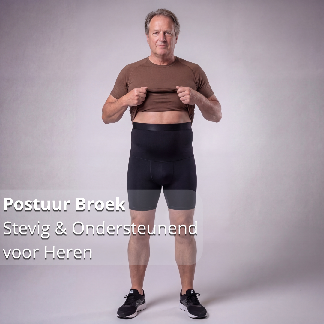 postuur broek heren, compressie broek heren, houding broek heren, onderlichaam ondersteuning heren, heup ondersteuning broek, core ondersteuning heren, onderrug ondersteuning heren, houding verbeteren broek, compressie kleding heren, stabiliteit broek heren