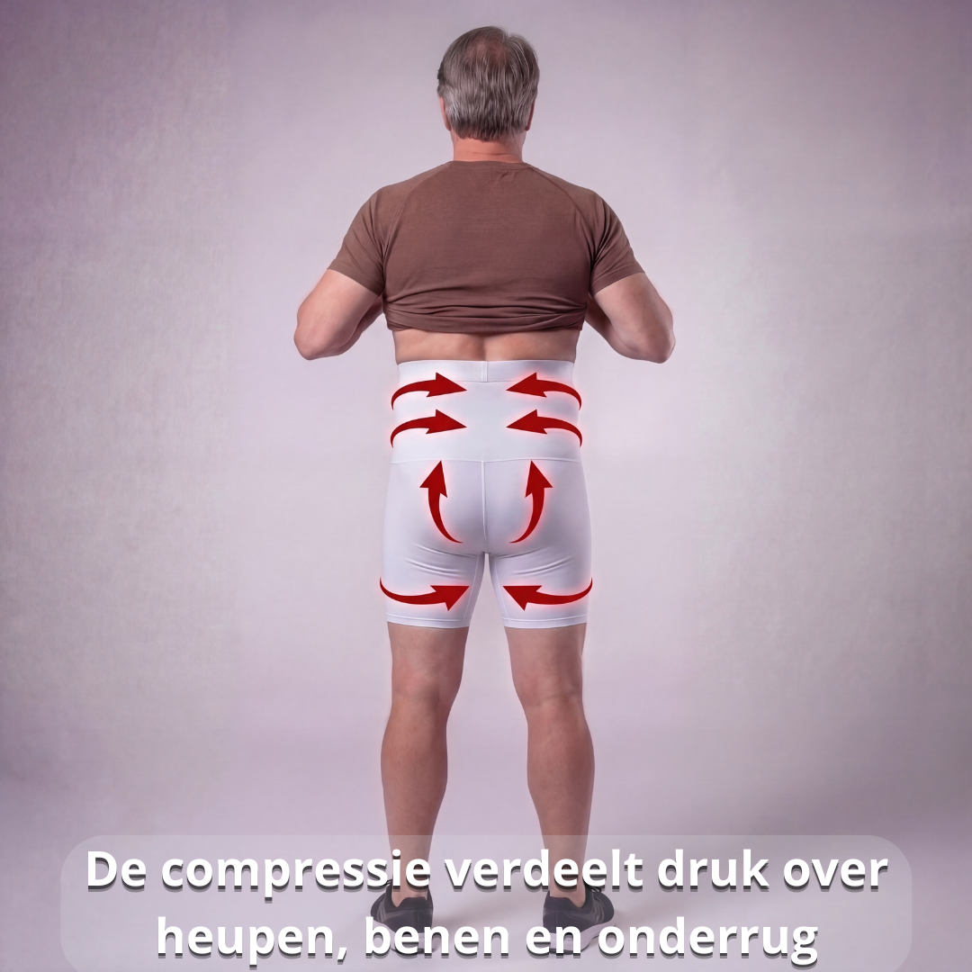 postuur broek heren, compressie broek heren, houding broek heren, onderlichaam ondersteuning heren, heup ondersteuning broek, core ondersteuning heren, onderrug ondersteuning heren, houding verbeteren broek, compressie kleding heren, stabiliteit broek heren
